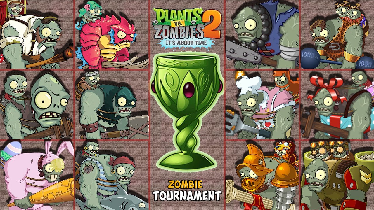 PvZ 2 Zombies Tournament – Gargantuar Zombies vs Gargantuar Zombies - Who is strongest?