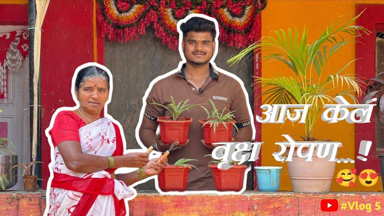 आज केलं वृक्ष रोपण...! | With Kaku😍