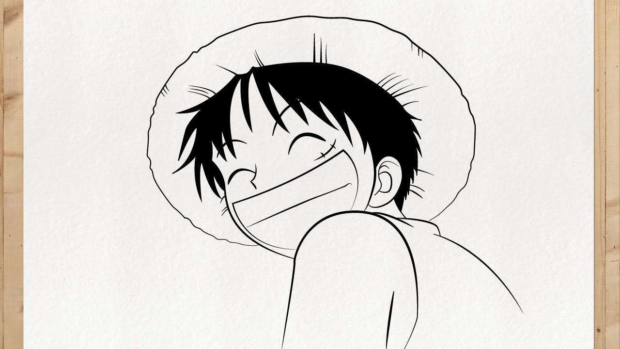 How to draw Monkey d LUFFY (One Piece) - Easy, step by step and fast for beginners