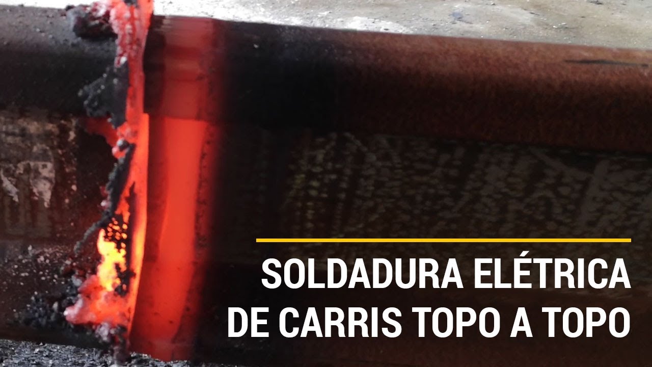 Soldadura elétrica de carris topo a topo