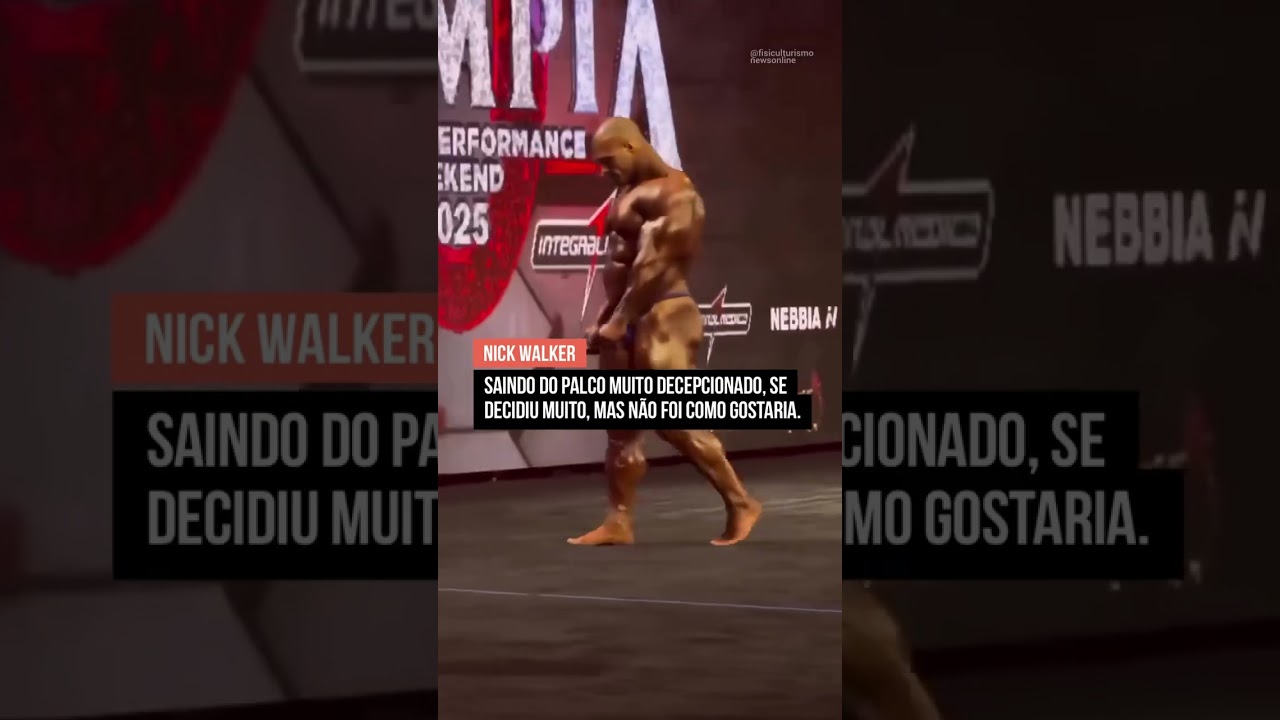 Nick Walker muito decepcionado com seu resultado no Mr. Olympia 🥹😱