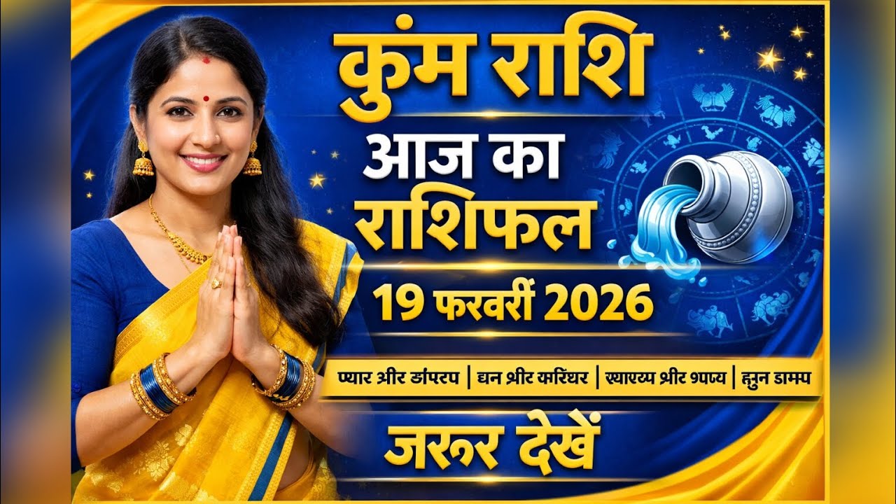 कुंभ राशि 19 फरवरी 2026 राशिफल | Kumbh Rashi 19 February 2026 Rashifal | Kumbh Rashifal Today