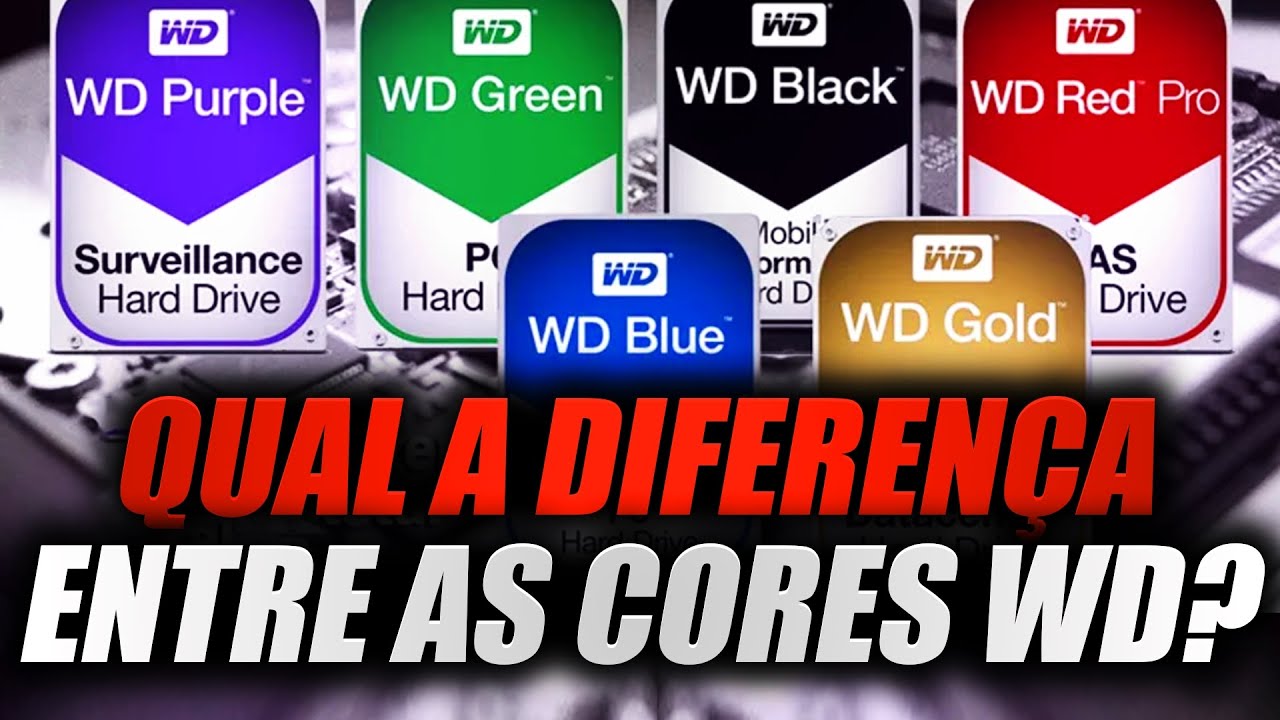 QUAL A DIFERENÇA ENTRE WD Green, Blue, Black, Red, Purple e Gold? #6