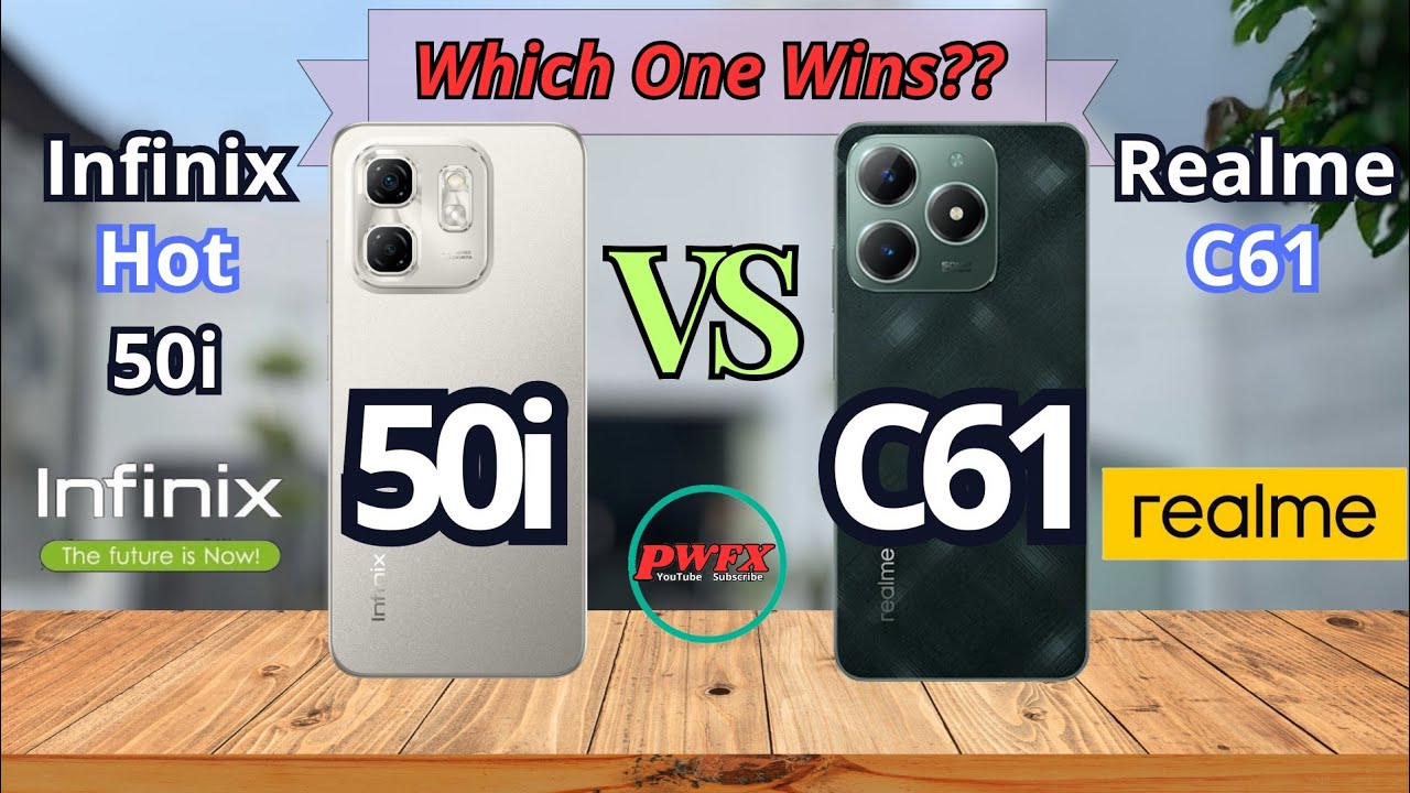 Infinix Hot 50i vs Realme C61, Realme C61 vs Infinix Hot 50i, Realme C61, Infinix Hot 50i