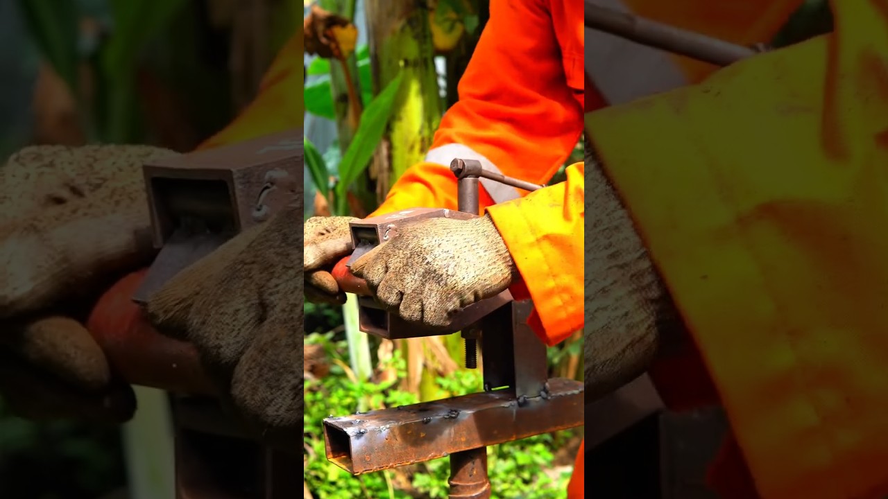 Brilliant idea for homemade pipe clamps#fabricationweldingcrafttools #handmade#stickwelding#welding