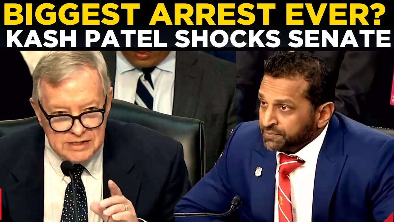 US NEWS LIVE | Kash Patel Shocks Senate With Claim of Biggest Arrest in American History | TRUMP