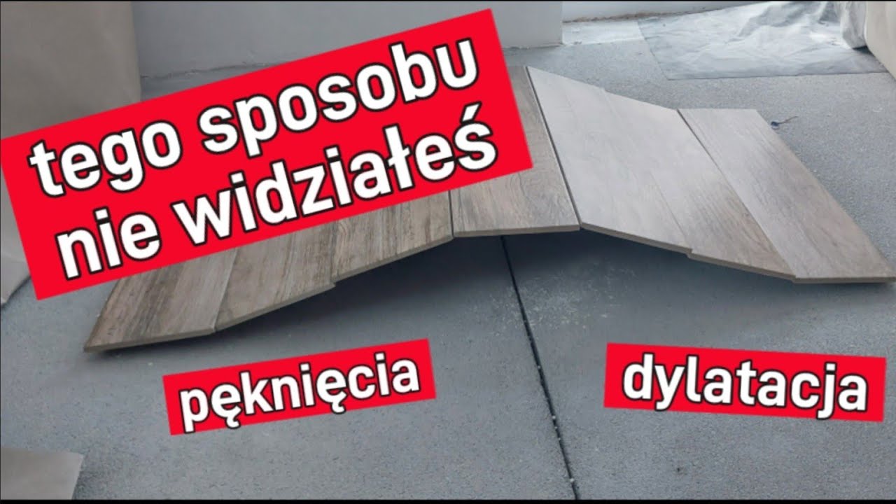 Płytki na dylatacji, na pęknięciach