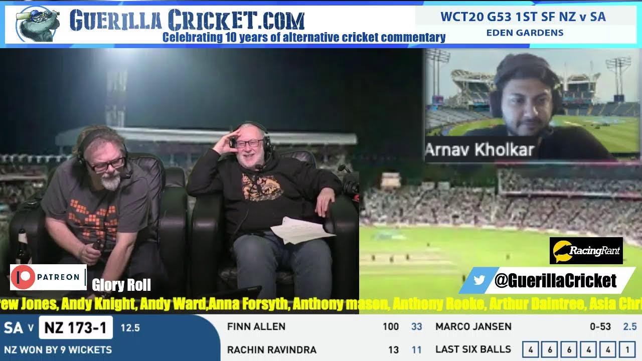WCT20 G53 1st SF NZ v SA, Eden Gardens