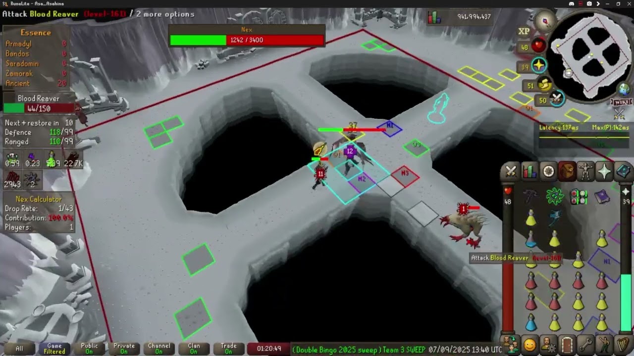 Solo Nex Ranged Only Challenge Run