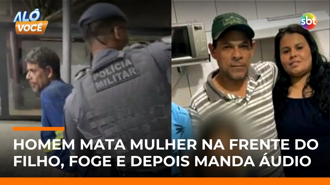 Homem mata mulher na frente do filho, foge e depois manda &aacute;udio: 