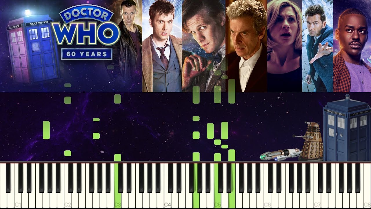 Every Doctor's Theme - Doctor Who (Piano Tutorial)