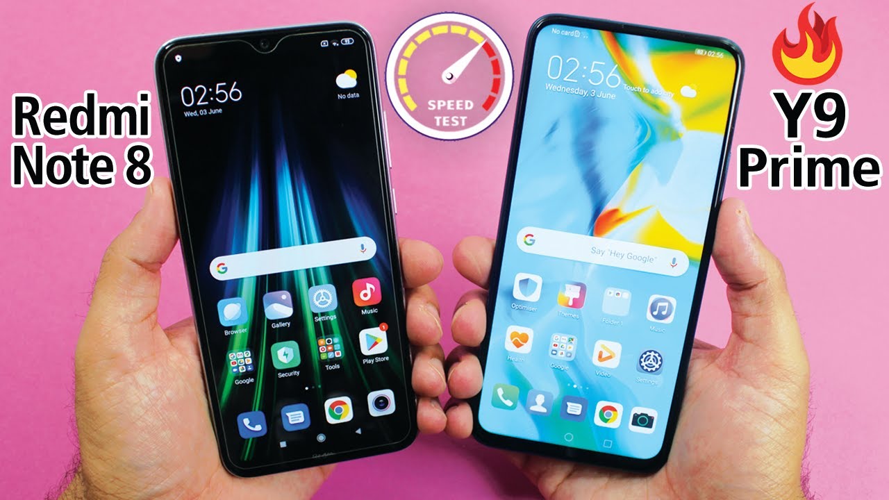 Xiaomi Redmi Note 8 vs Huawei Y9 Prime 2019 Speed Test! SD 665 vs Kirin 710F🔥