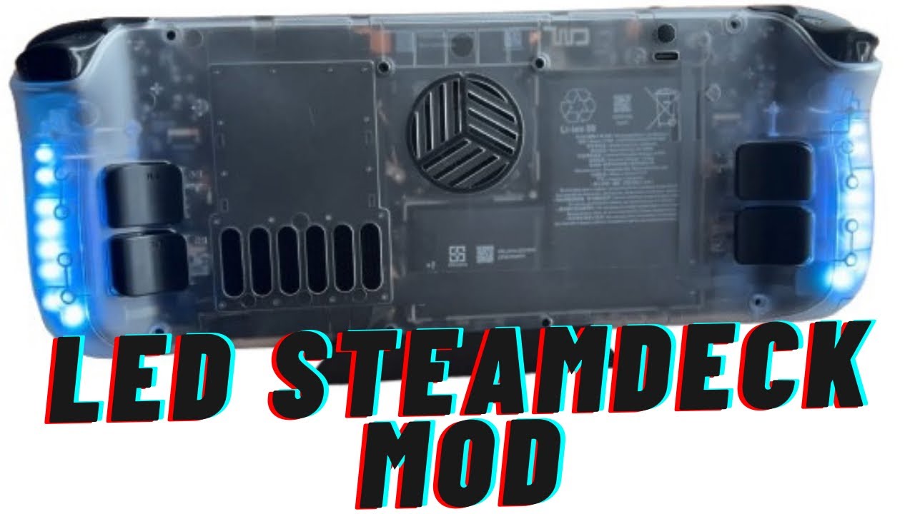 I Installed a Transparent LED Back Case on My Steam Deck