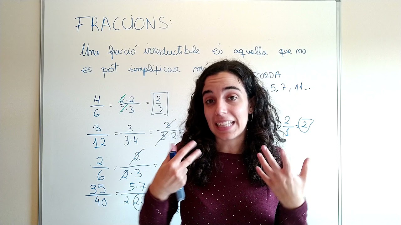 Fraccions irreductibles i comparació de fraccions