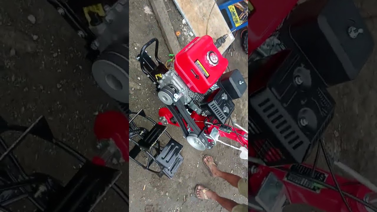 modifikasi cultivator Tiger dengan roda cakar baja dan singkal capung quick...