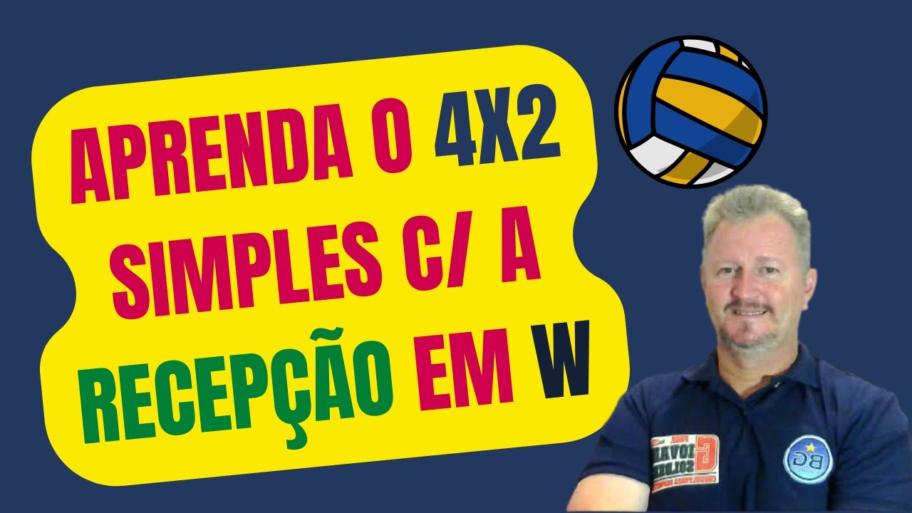 COMO FAZER O SISTEMA 4X2 SIMPLES COM A RECEPÇÃO EM W NO VOLEIBOL