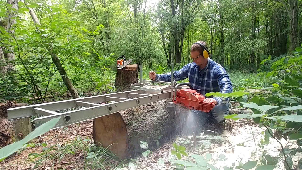 Slabbing maple with Alaskan Chainsaw mill
