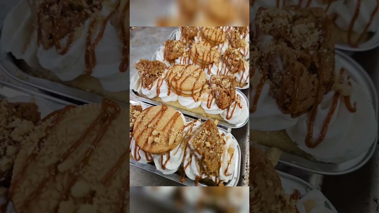 My  twist on a oatmeal apple pie Oreo cookie cake!!!