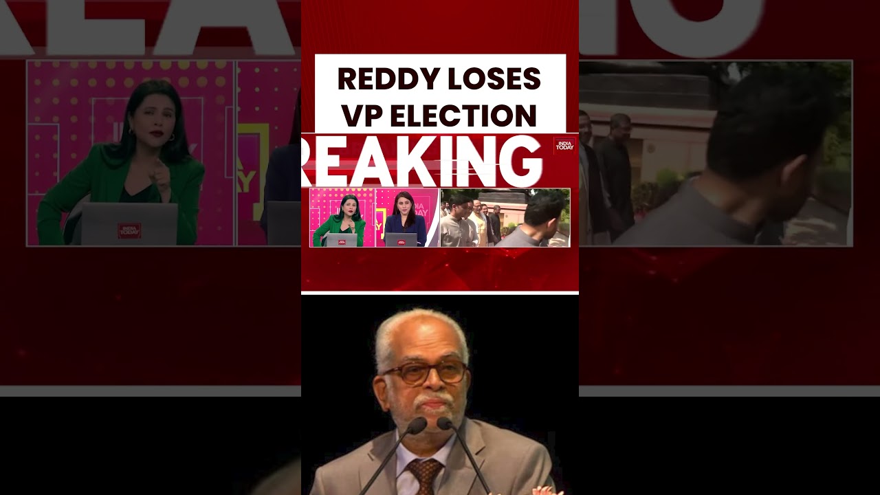Reddy Gets 300 Votes, CP Radhakrishnan Wins VP Race with 452 Votes | V-P Election Result