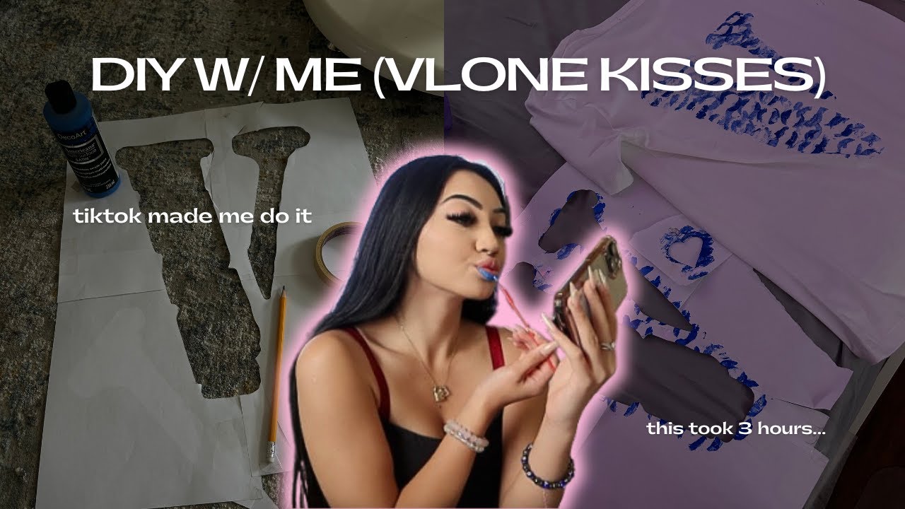 DIY WITH ME | vlone kisses shirt + reaction