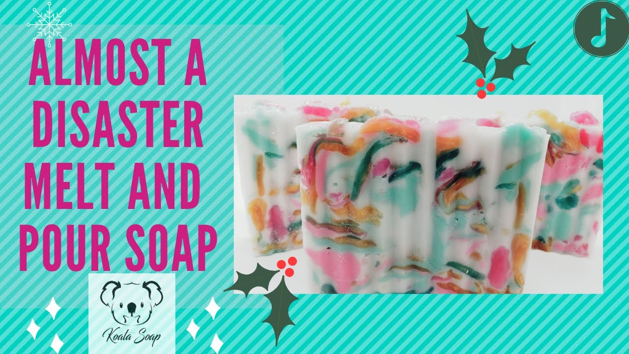 Melt and Pour Soap Making Almost a Disaster Embeds MP base Tutorial for Beginners Silicone in a Mold