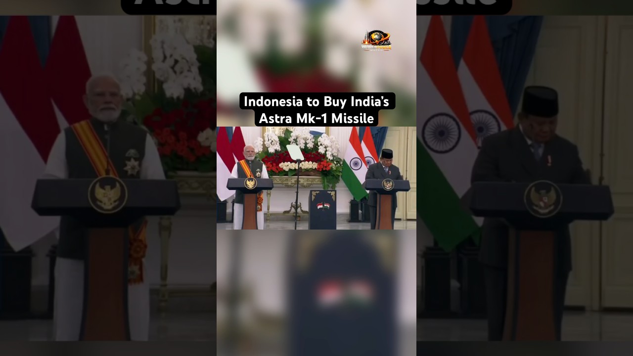 Indonesia to Buy India&rsquo;s Astra Mk-1 Missile #shorts #defencenews #indonesia #fighterjet