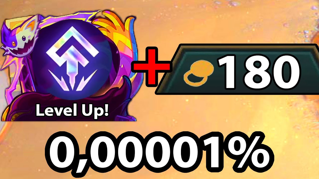 0,00001% - I Got Level Up! + 180 Gold !??