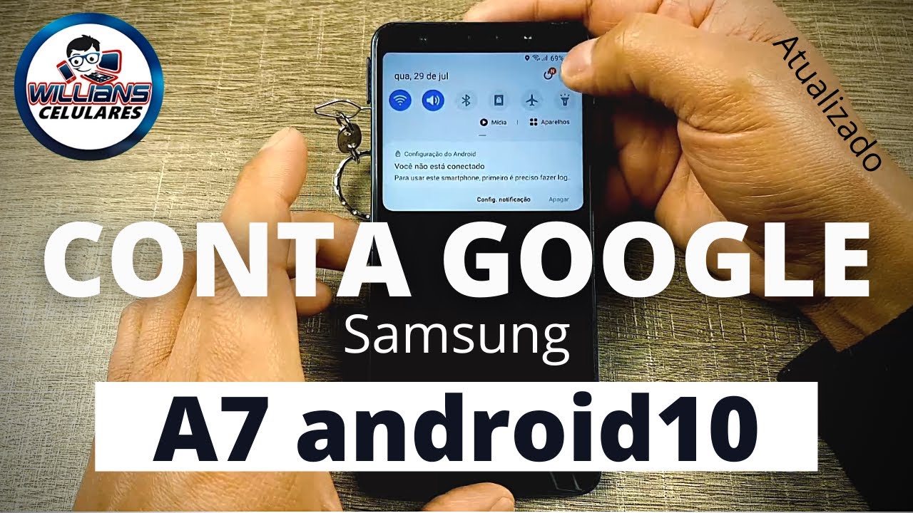 Conta Google Samsung A7 A750 Android 10 New Patch!