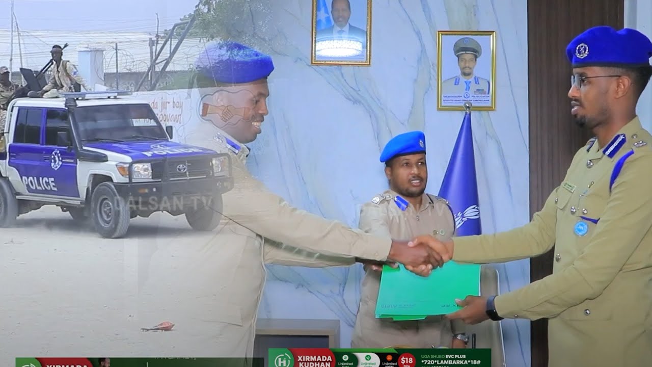 Taliyihii qeybta Galbed G/dhexe Mooshin ayaa xilka ku wareejiyay Taliyaha cusub G/dhexe Yaasiin