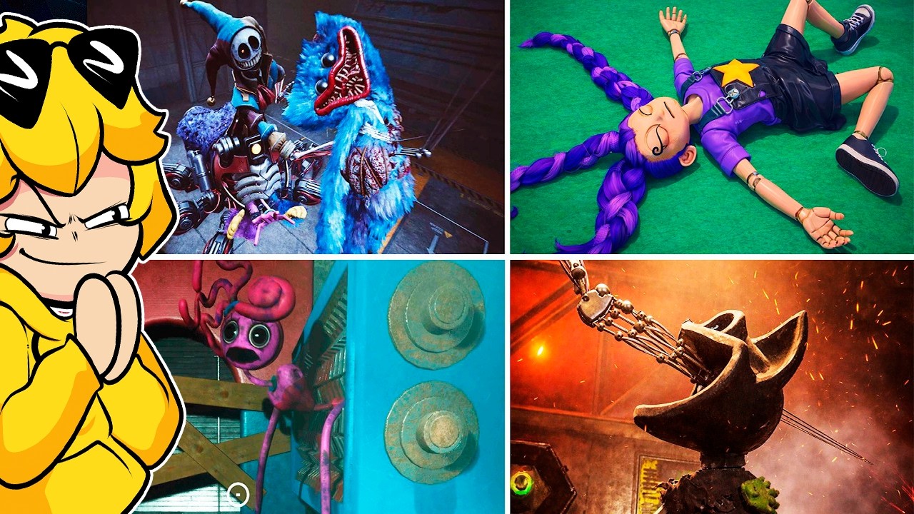 REAGINDO A TODAS AS MORTES DE POPPY PLAY TIME 1 A 5
