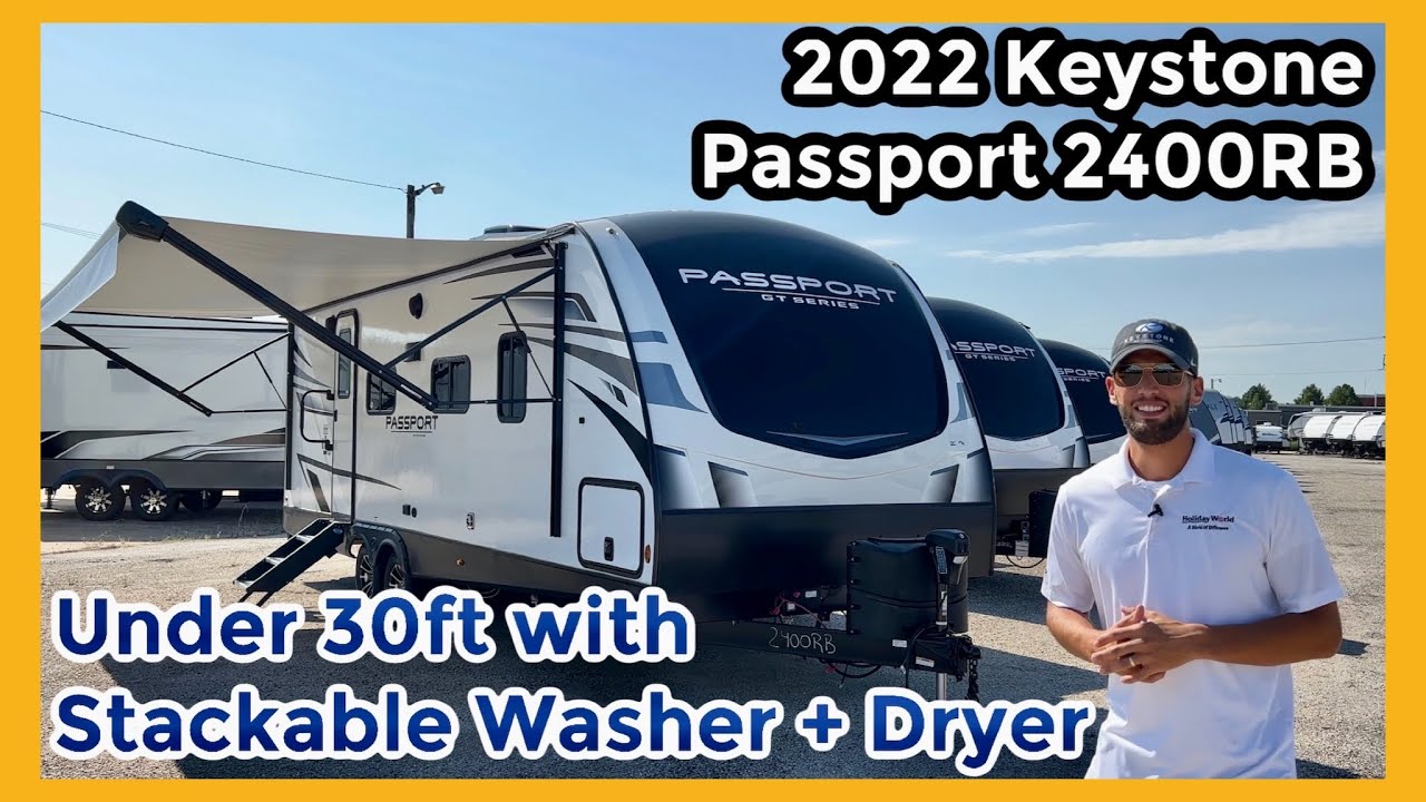 Travel Trailer with Washer and Dryer under 30ft! 2022 Keystone Passport 2400RB