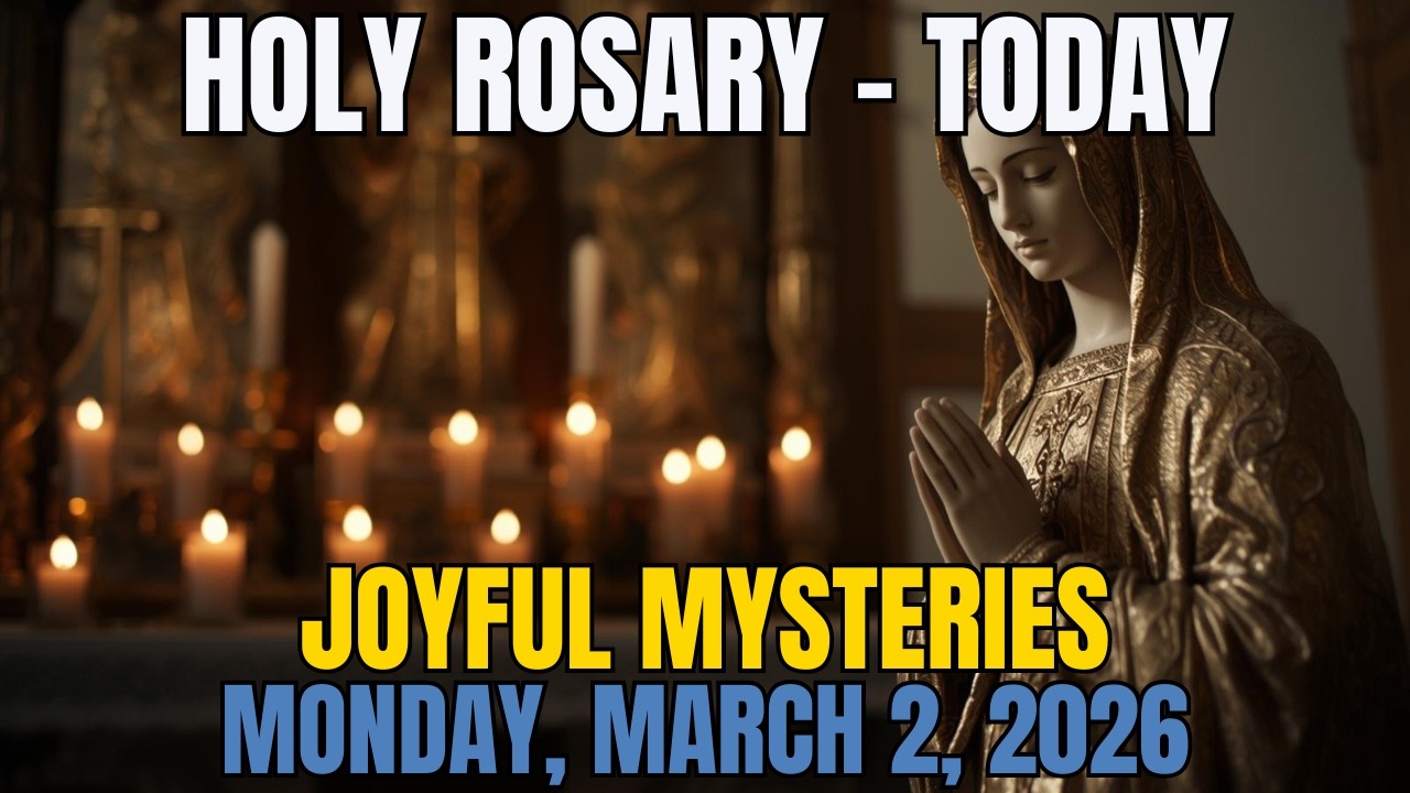 Holy Rosary Today Monday, March 2, 2026 | Joyful Mysteries | Strength in Temptation