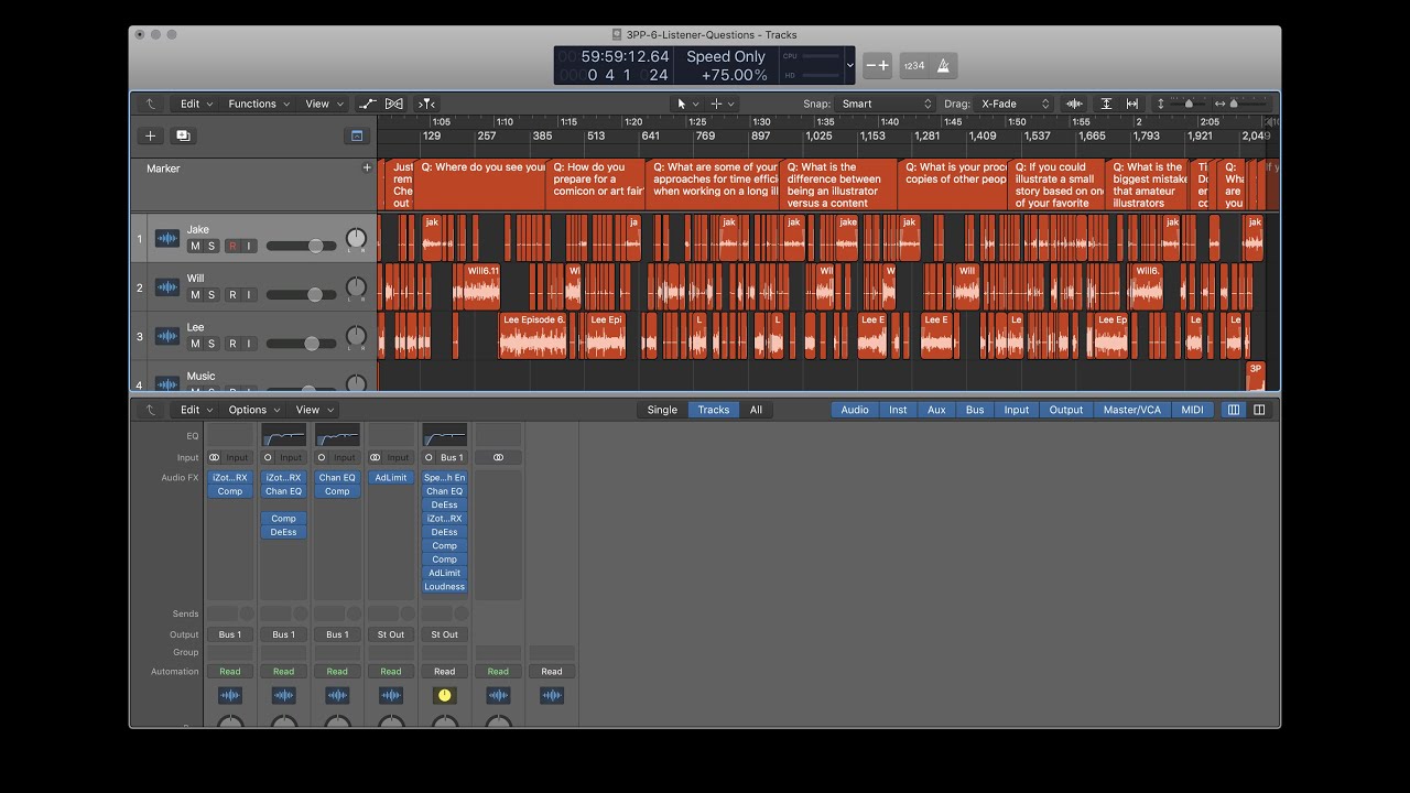 Logic Pro X Workflow Walkthrough: 3 Point Perspective: The Illustration Podcast