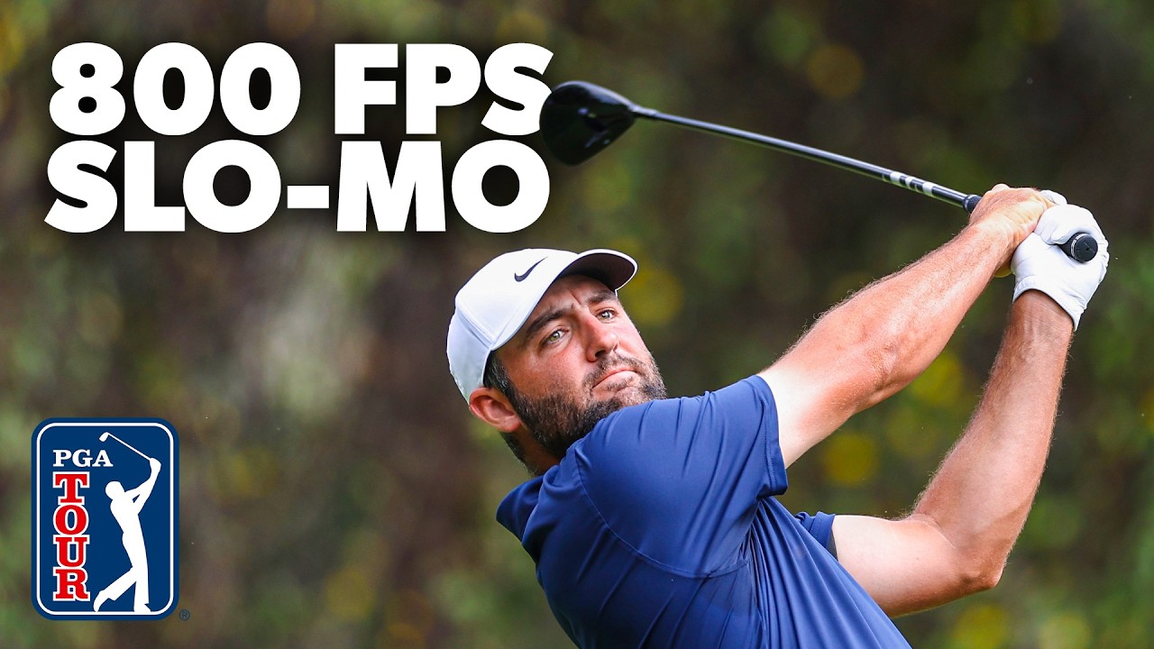 Golf swings in ULTRA slow motion | Scheffler, McIlroy, Fleetwood & Morikawa