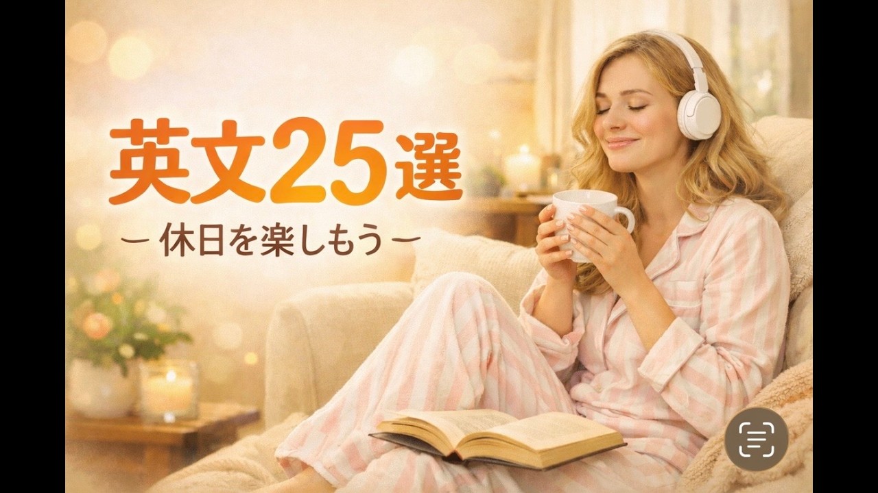英文聞き流し〜休日は何してる？〜重要部分に解説あり！