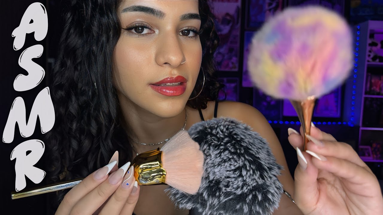 ASMR INAUDÍVEL, PINCEL NA TELA, SONS DE BOCA E CAFUNÉ ☁️💤 PARA DORMIR IMEDIATAMENTE