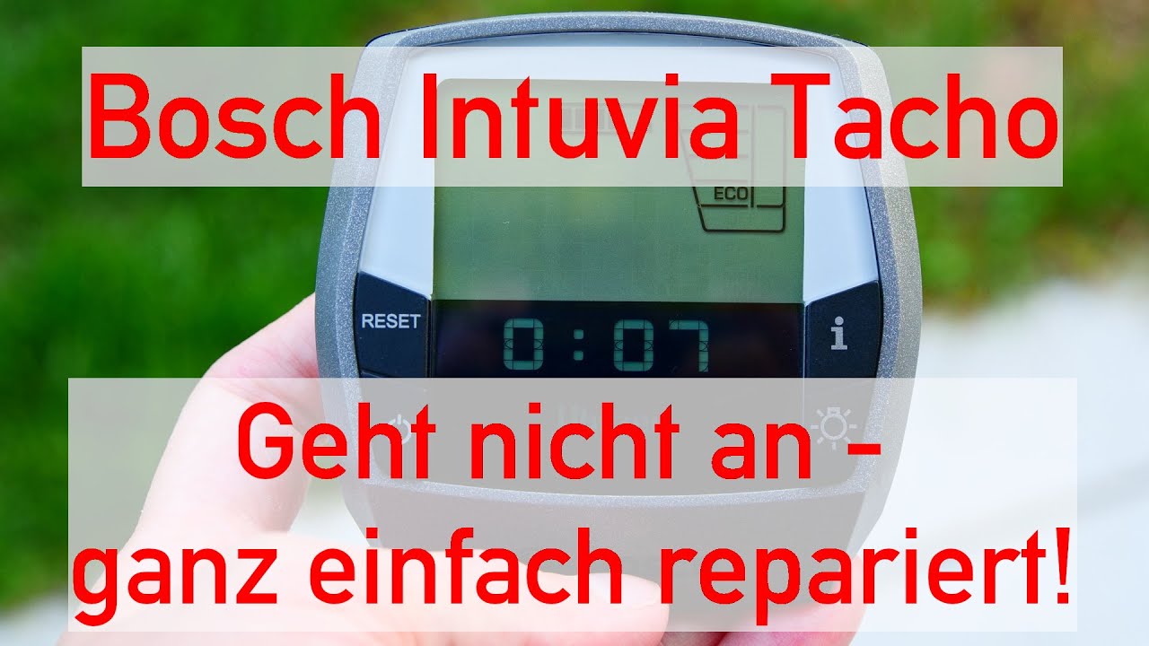 Bosch Intuvia E-Bike Tacho geht nicht an - einfach und günstig repariert!