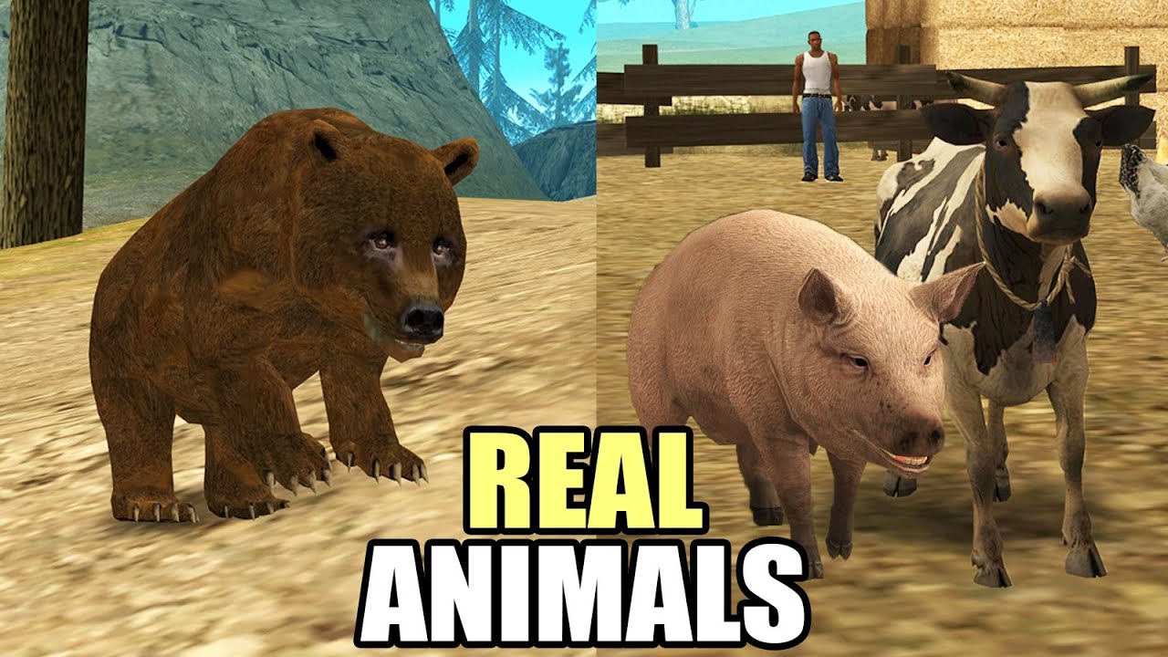 Realistic Animals for GTA San Andreas - Animal Wild Life Mod
