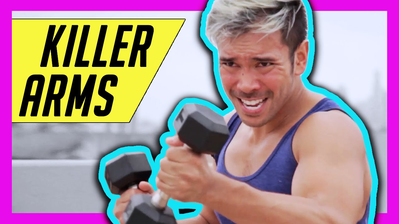 10 Minute Toned Arms Workout - HIIT Workout for Shoulders, Biceps, Triceps | Mike Donavanik