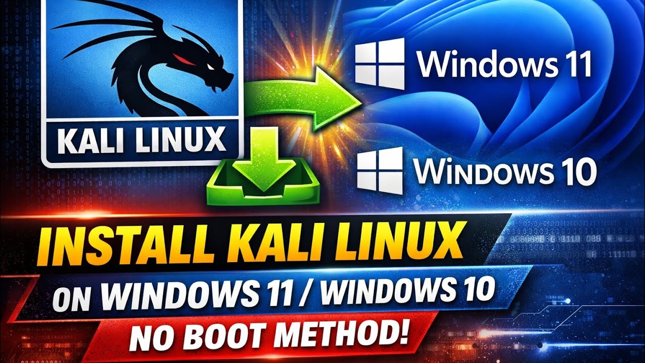 How to install kali linux in window 10 / 11