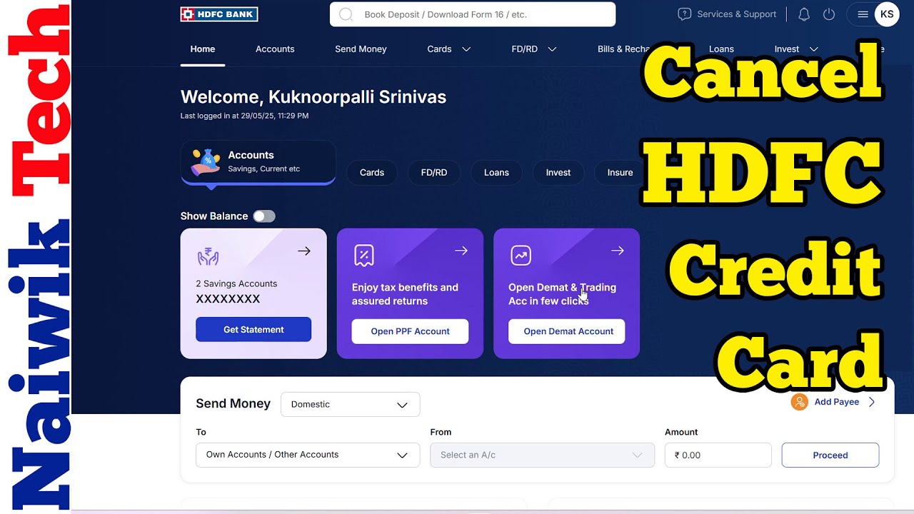 Как закрыть кредитную карту HDFC онлайн навсегда в 2025 году (пошаговое руководство)