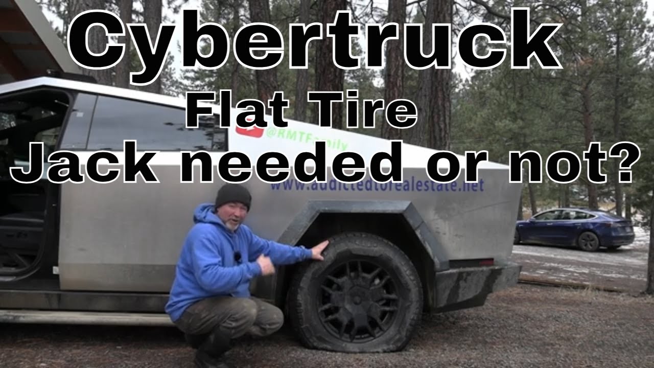 Changing Flat Tire on Cybertruck without a Jack? Just using the air suspension. Is it possible?