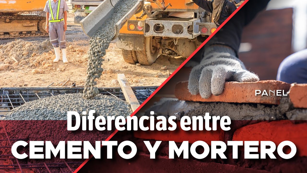DIFERENCIAS entre el CEMENTO y MORTERO (lo que nadie te dice)