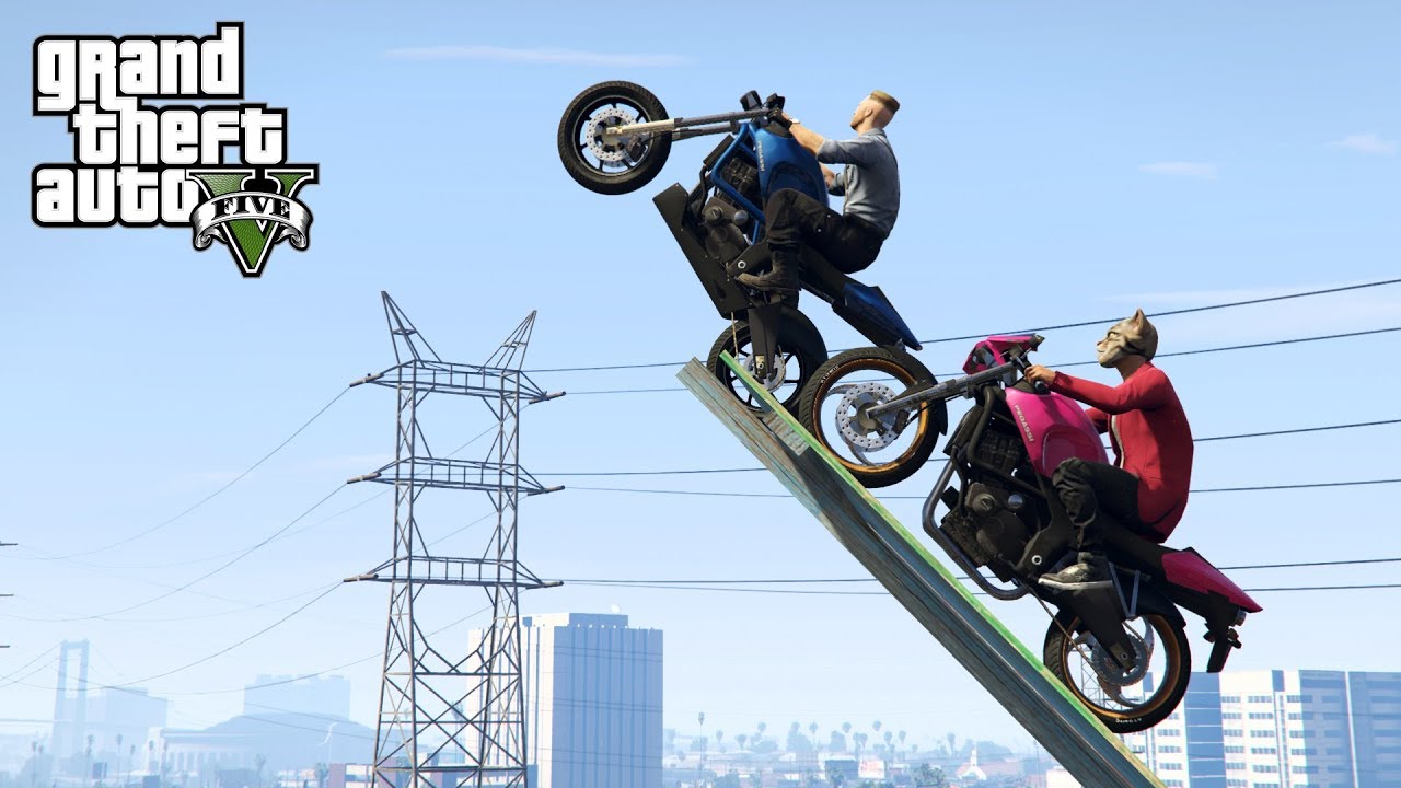 SZKOŁA MEGA DZIKICH STUNTÓW! w GTA 5 Online Hogaty i PAVEŁ 