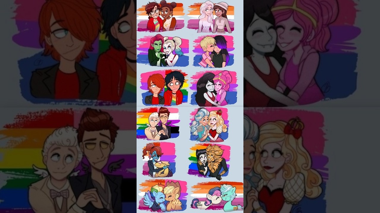 Animated LGBTQ Couples