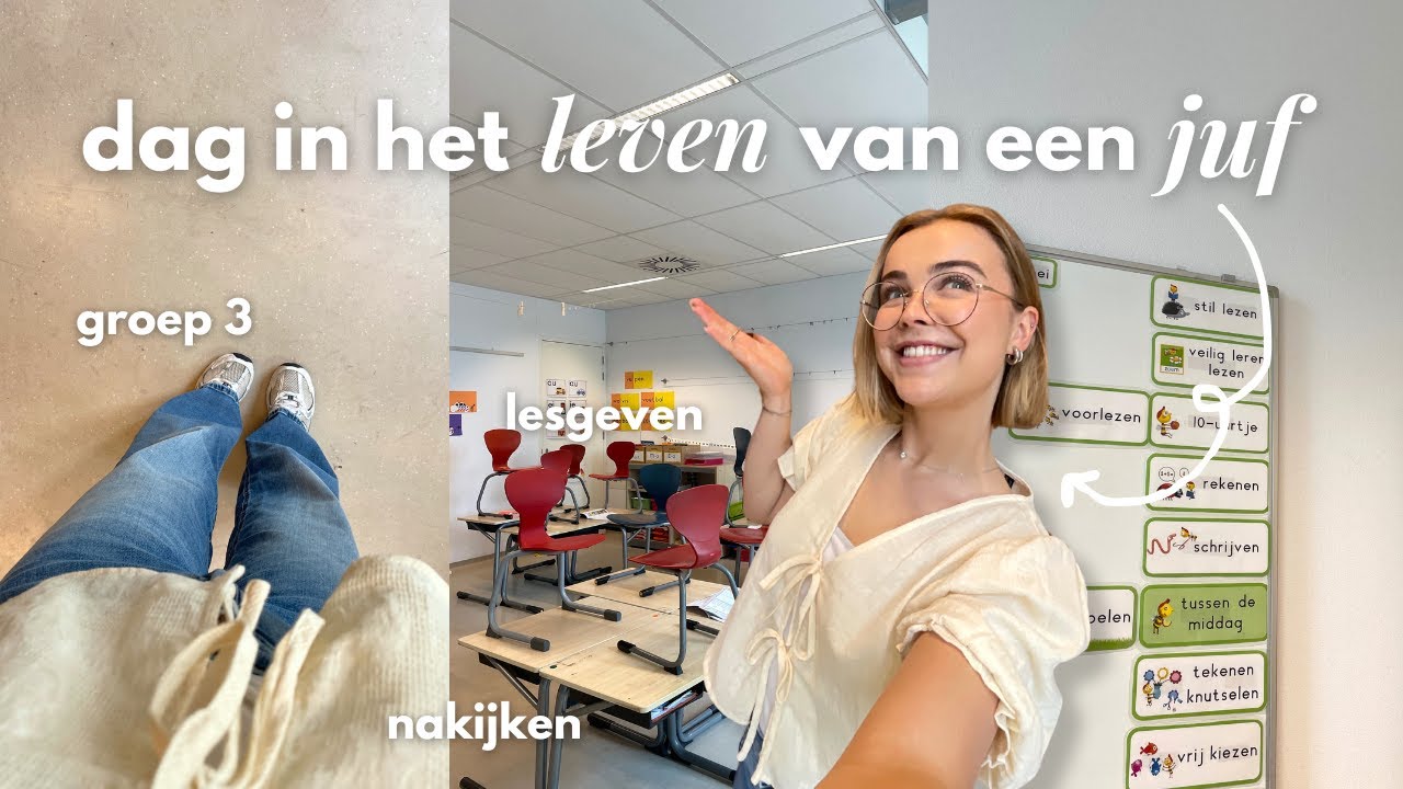dag in het leven van een juf van groep 3 🐝📚 | juffenvlog