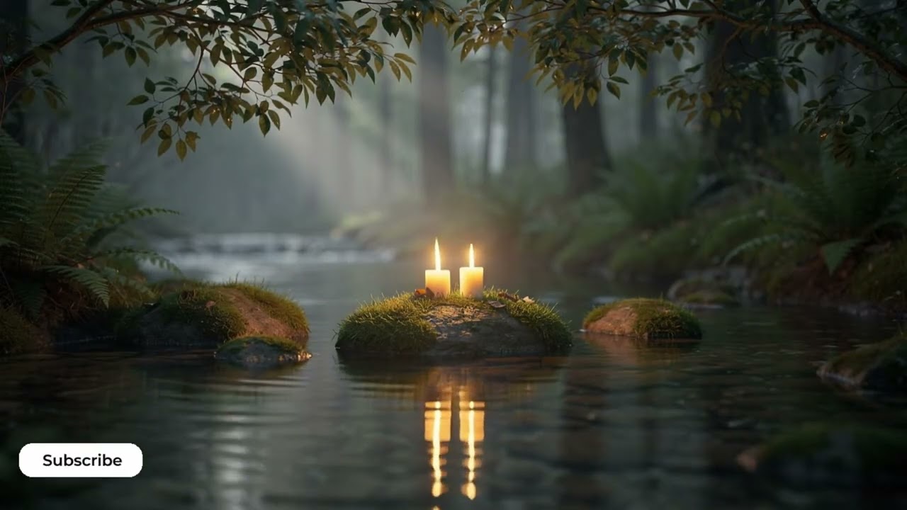 Peaceful River Flow with Gentle Piano 🎹 Deep Relaxation, Anxiety Relief & Night Meditation