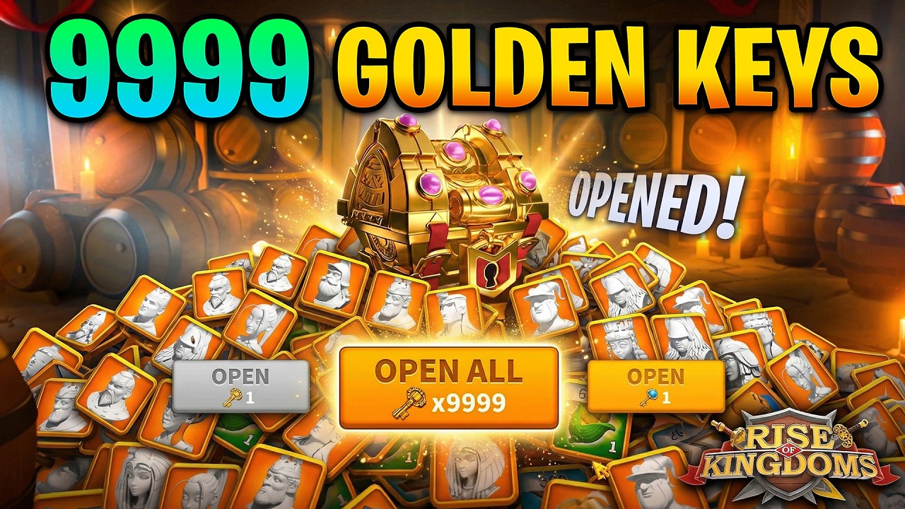I Opened 9999 Golden Keys 🔑... for Speedups 😲