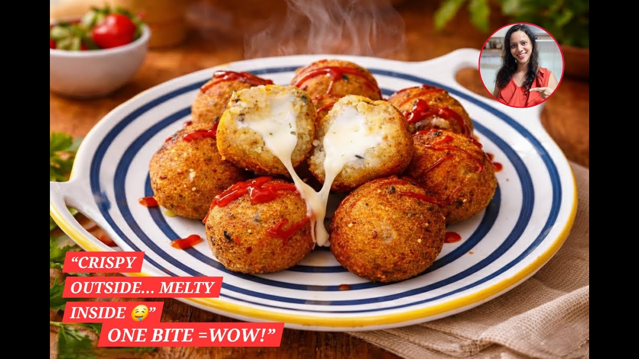 10 Min Potato Cheese Balls Recipe | बच्चों और बड़ों सबका फेवरेट स्नैक
