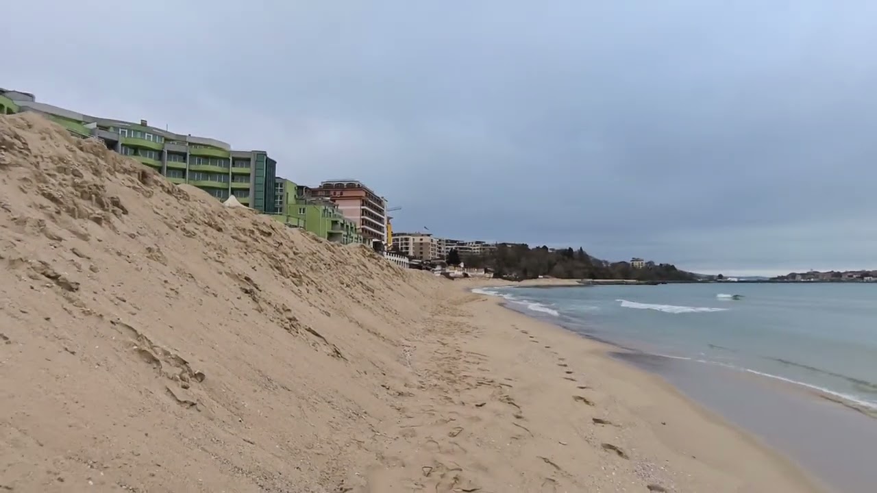 Nessebar - South Beach in winter